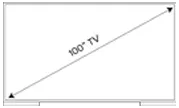 100 inch size Cosmos Marine Outdoor TV.