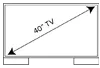 40 inch size Cosmos Marine Outdoor TV.