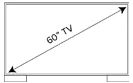 60 inch size Cosmos Marine Outdoor TV.